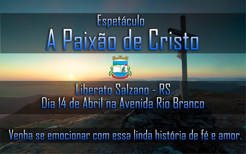 Encenação a paixão de cristo.